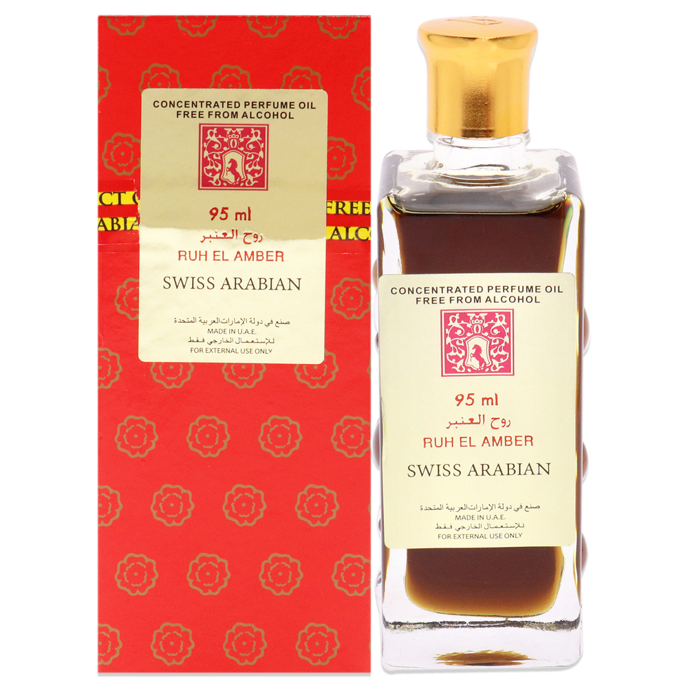 Ruh El Amber ER8E by Swiss Arabian for Unisex - 3.2 oz Parfum Oil